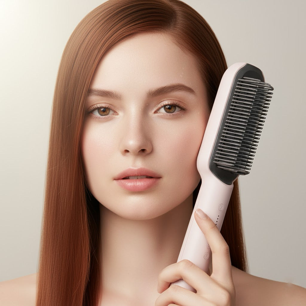 2-in-1 hair straightener hot comb