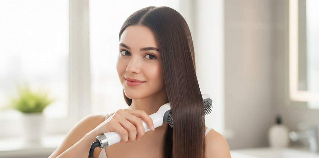 2-in-1 hair straightener hot comb